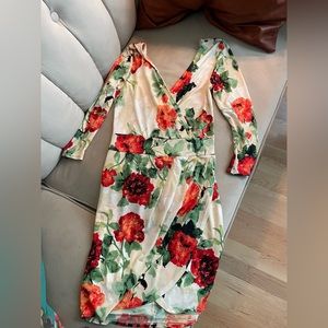 OLIVE TREE, FLORAL DRESS, MEDIUM